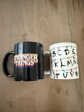 Stranger Things Black Ceramic Coffee Mug - TV Series Logo